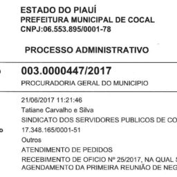 SINDSERM-COCAL PROTOCOLA OFÍCIO COM AS REIVINDICAÇÕES DA CAMPANHA SALARIAL 2017