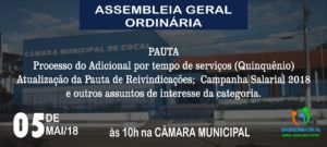 EDITAL DE CONVOCAÇÃO: ASSEMBLEIA GERAL DIA 05 DE…