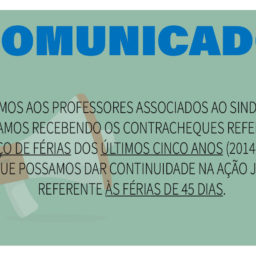 <span class="entry-title-primary">COMUNICADO AOS PROFESSORES!</span> <span class="entry-subtitle">Terço de Férias sobre 45 dias!</span>